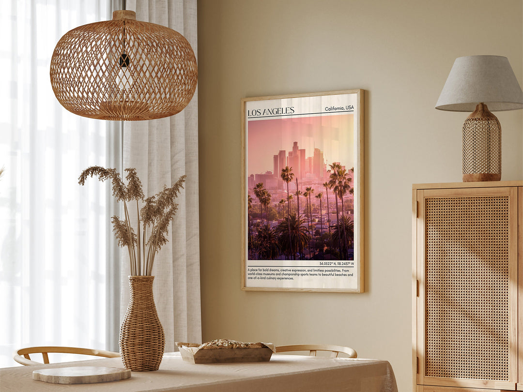Los Angeles Minimal Wall Art, California, USA