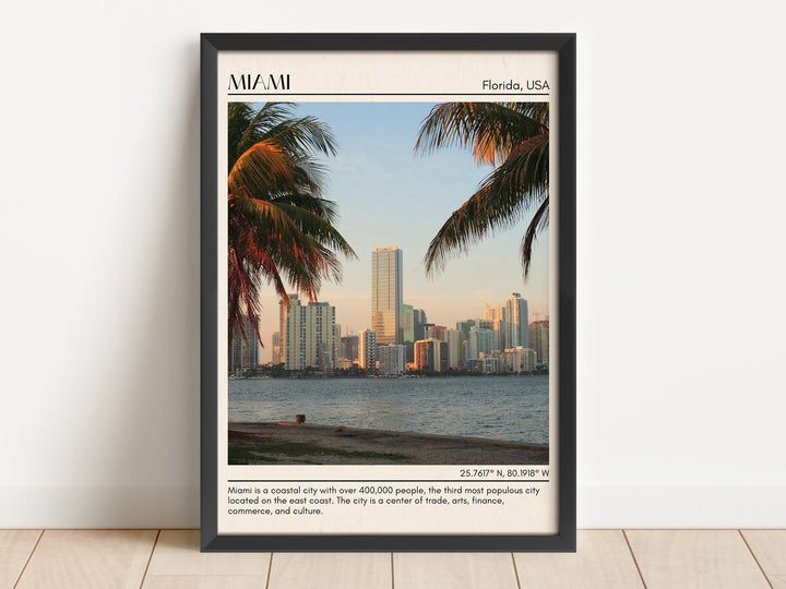 Miami Minimal Wall Art, Florida, USA