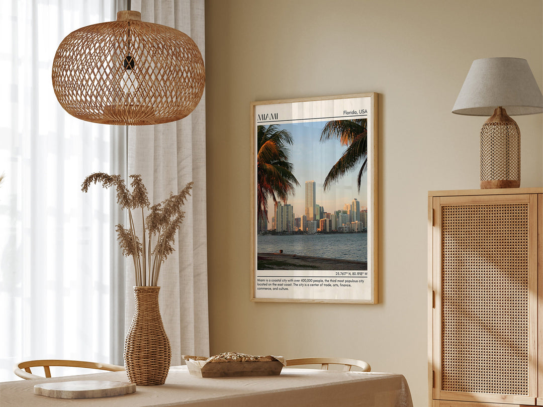 Miami Minimal Wall Art, Florida, USA