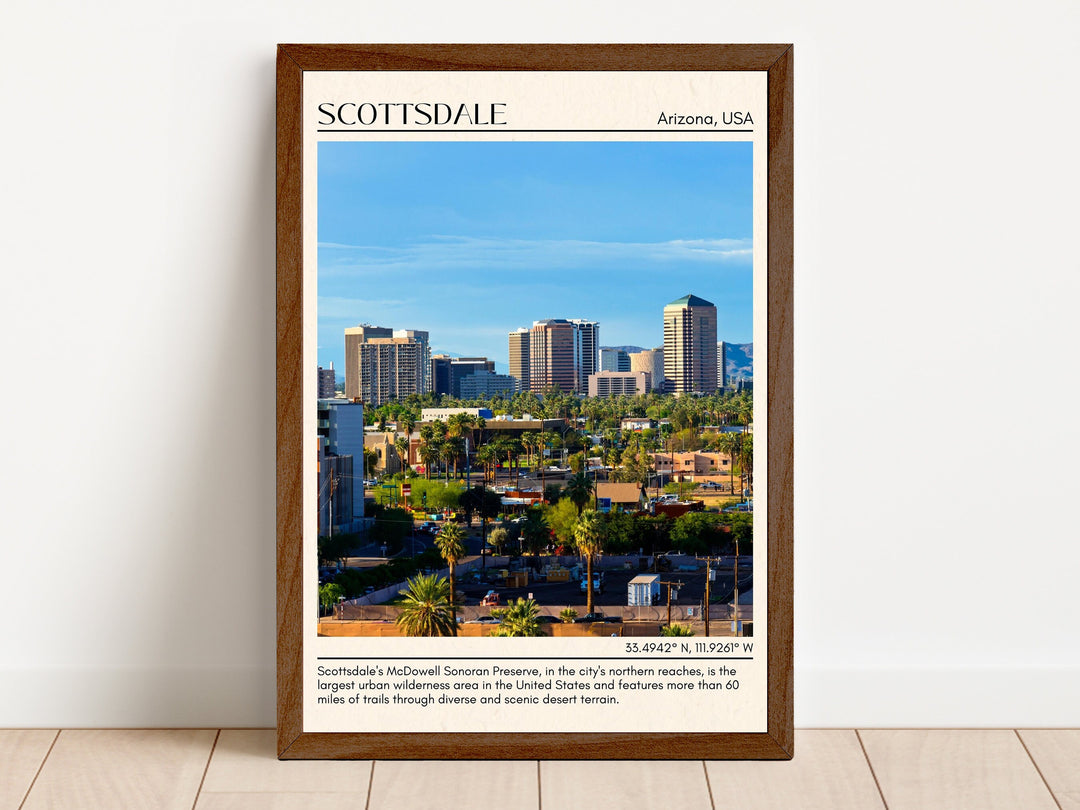 Scottsdale Minimal Wall Art, Arizona, USA