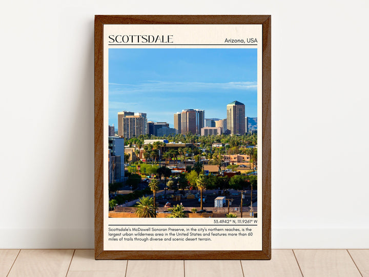 Scottsdale Minimal Wall Art, Arizona, USA