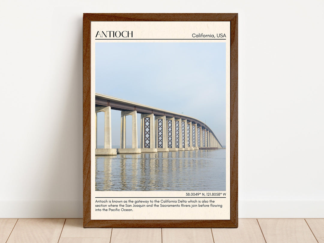 Antioch Minimal Wall Art, California, USA Poster