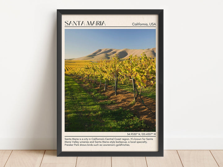 Santa Maria Minimal Wall Art, California, USA
