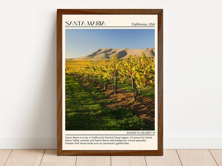 Santa Maria Minimal Wall Art, California, USA