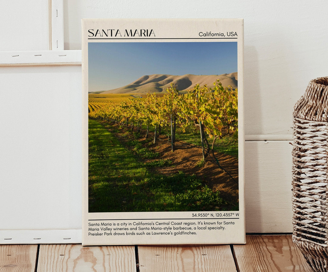 Santa Maria Minimal Wall Art, California, USA