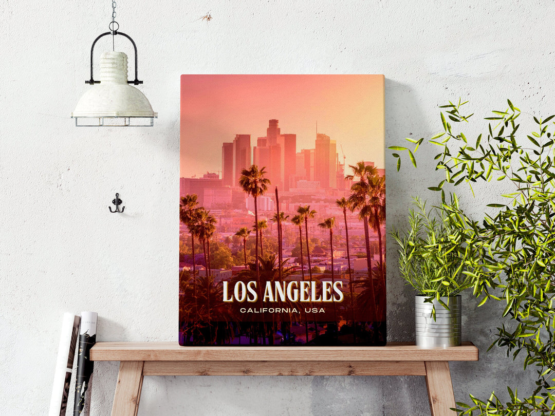 Los Angeles Retro Wall Art, California, USA