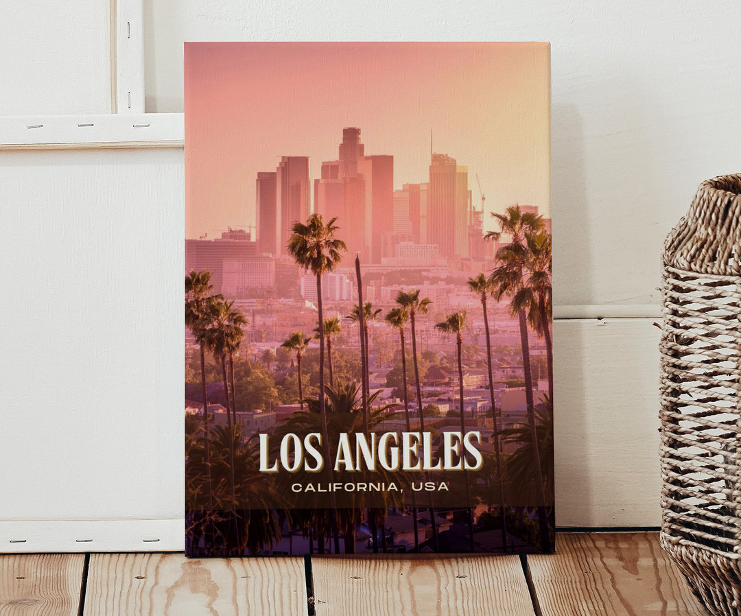 Los Angeles Retro Wall Art, California, USA