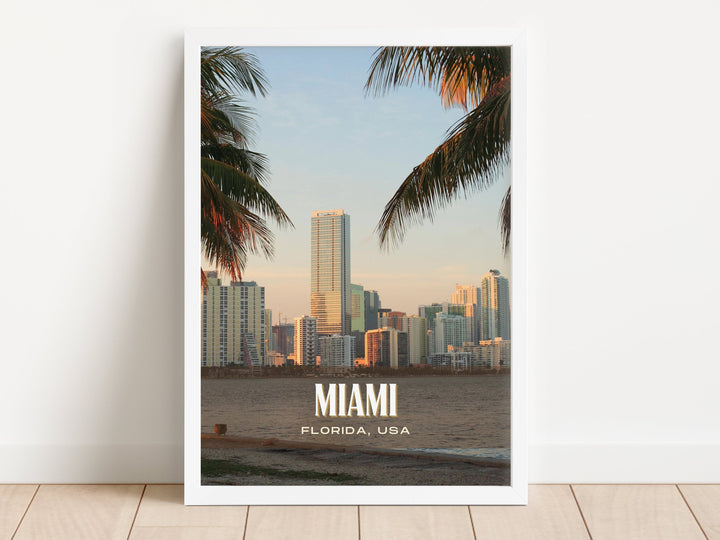 Miami Retro Wall Art, Florida, USA