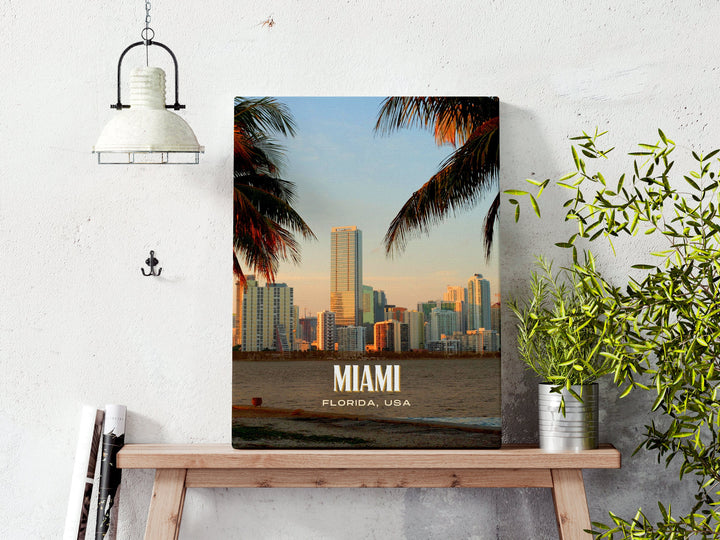 Miami Retro Wall Art, Florida, USA