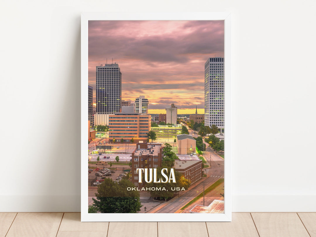 Tulsa Retro Wall Art, Oklahoma, USA