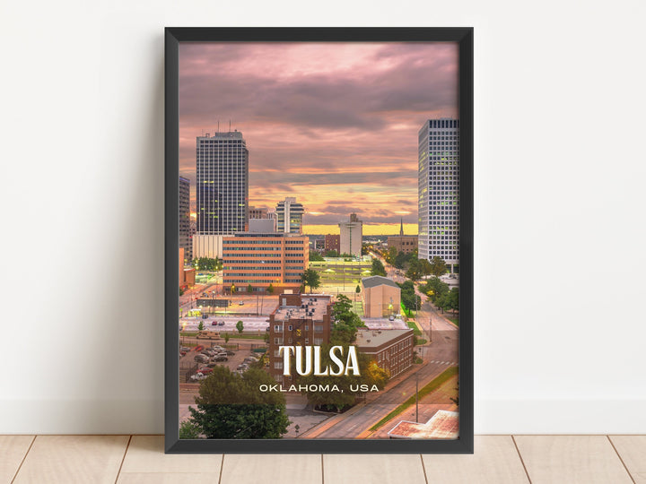 Tulsa Retro Wall Art, Oklahoma, USA