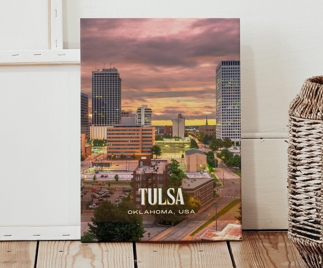 Tulsa Retro Wall Art, Oklahoma, USA
