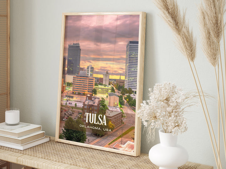 Tulsa Retro Wall Art, Oklahoma, USA