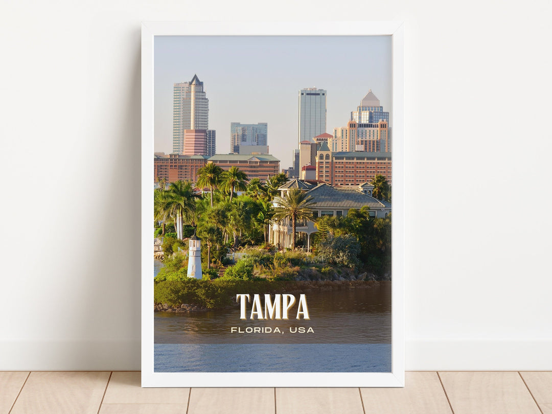 Tampa Retro Wall Art, Florida, USA