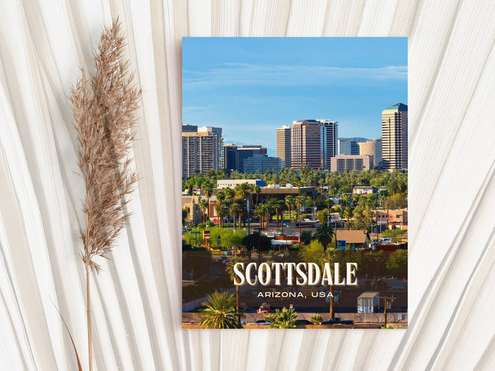 Scottsdale Retro Wall Art, Arizona, USA