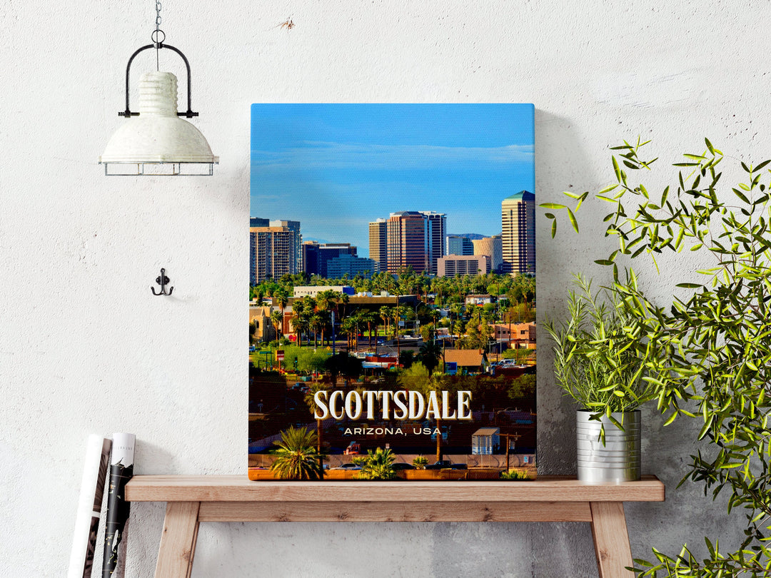 Scottsdale Retro Wall Art, Arizona, USA