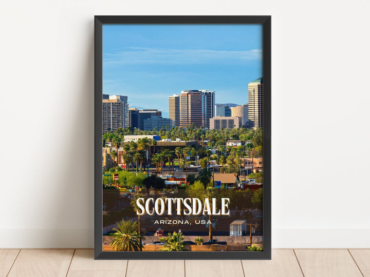 Scottsdale Retro Wall Art, Arizona, USA