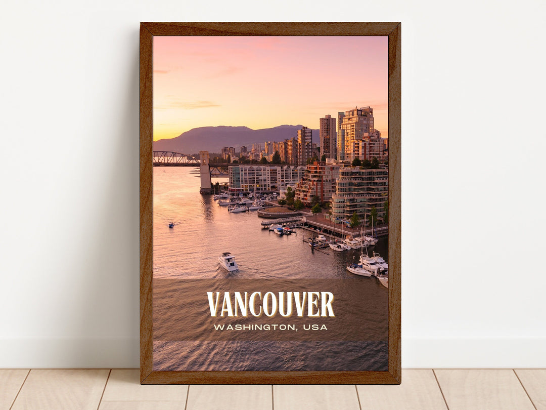 Vancouver Retro Wall Art, Washington, USA