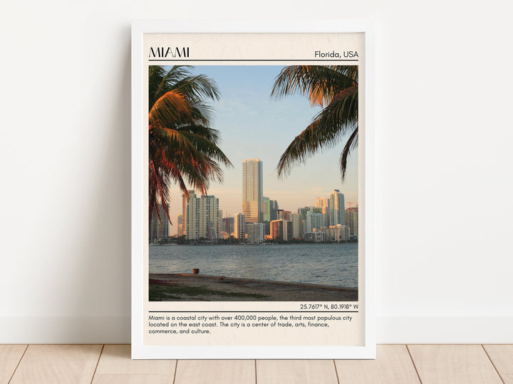 Miami Minimal Wall Art, Florida, USA