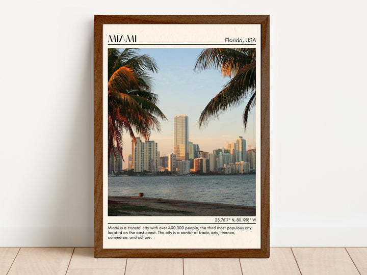 Miami Minimal Wall Art, Florida, USA