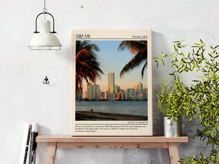 Miami Minimal Wall Art, Florida, USA