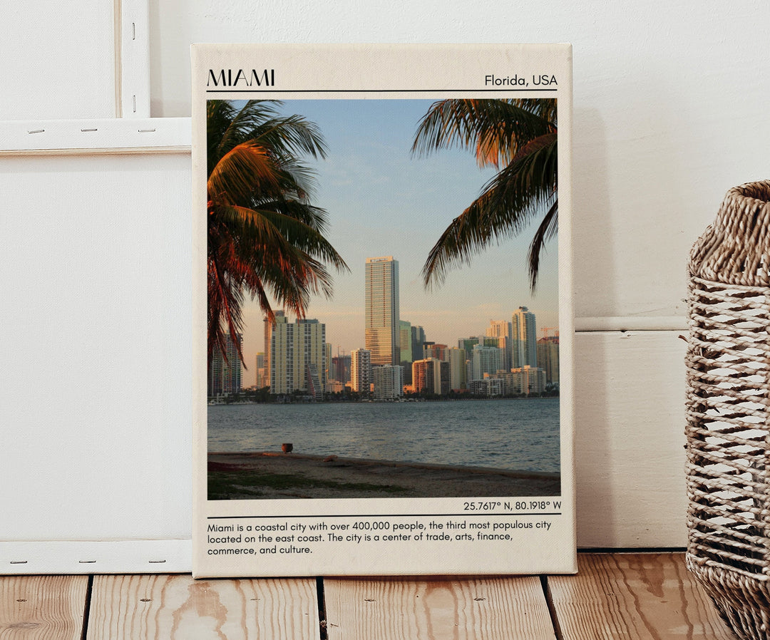 Miami Minimal Wall Art, Florida, USA