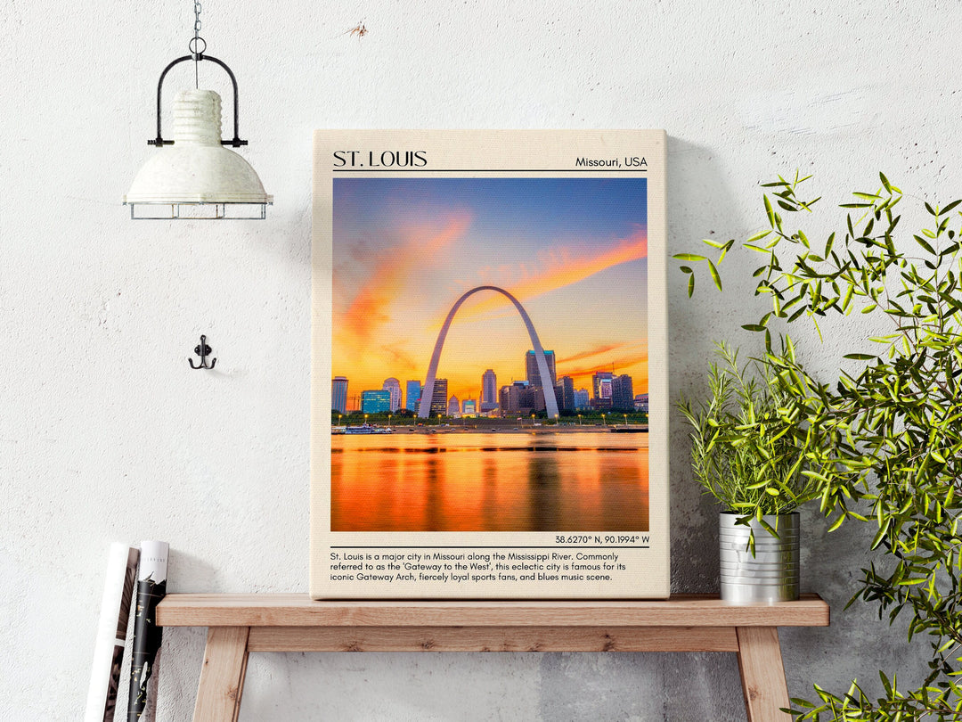 St. Louis Minimal Wall Art, Missouri, USA