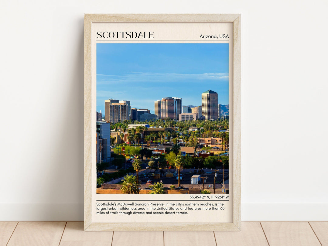 Scottsdale Minimal Wall Art, Arizona, USA