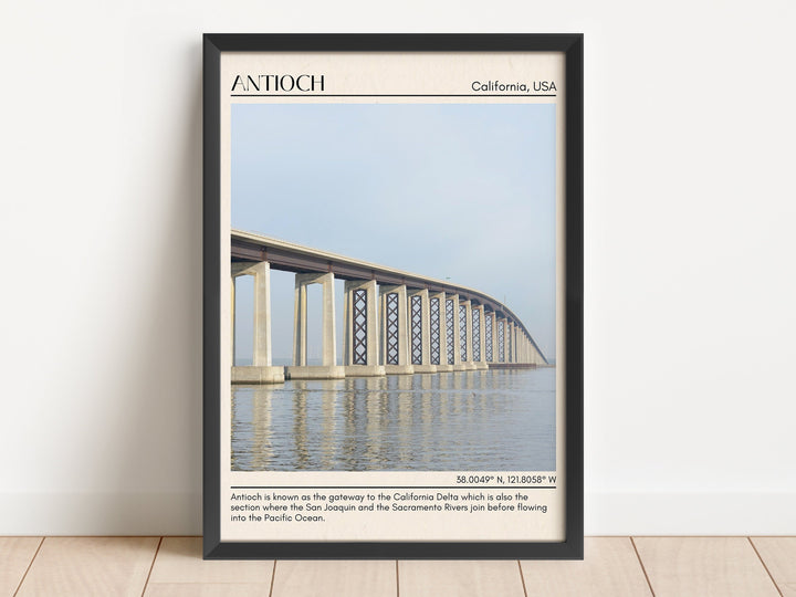 Antioch Minimal Wall Art, California, USA Poster