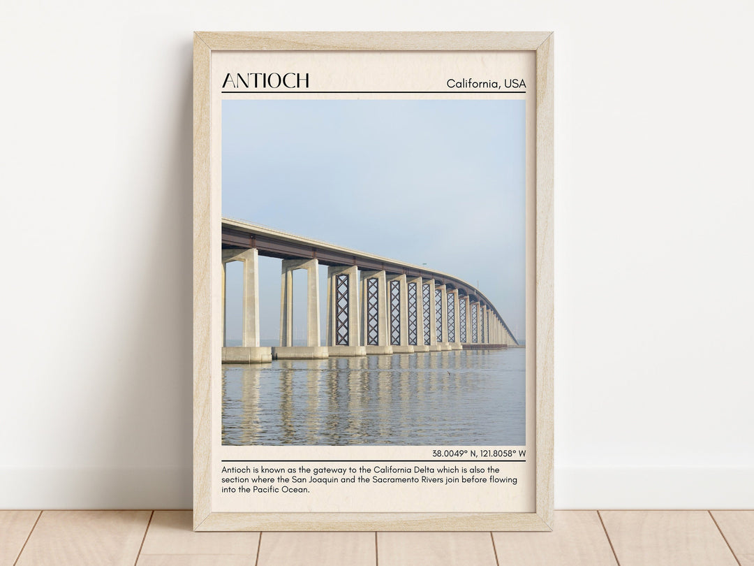 Antioch Minimal Wall Art, California, USA Poster