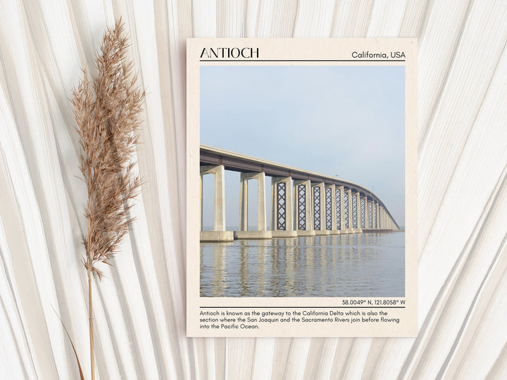 Antioch Minimal Wall Art, California, USA Poster