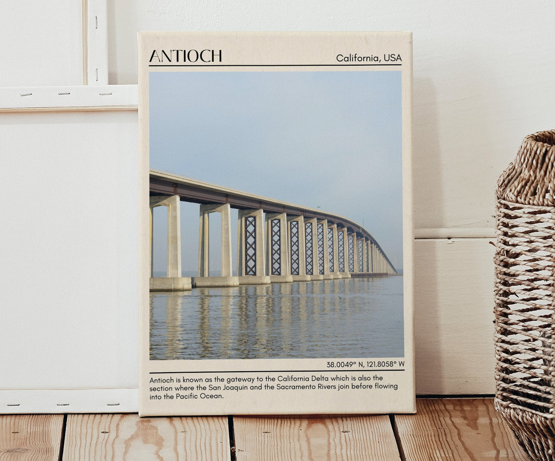 Antioch Minimal Wall Art, California, USA Poster