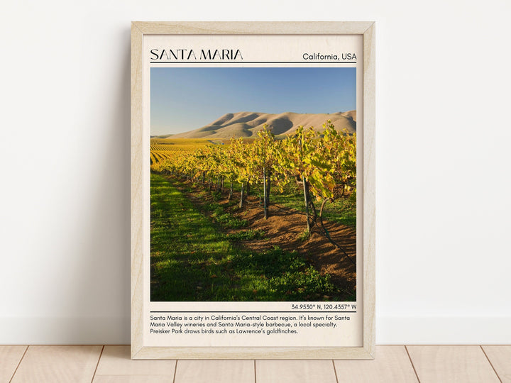 Santa Maria Minimal Wall Art, California, USA