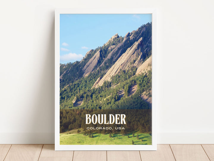Boulder Retro Wall Art, Colorado, USA