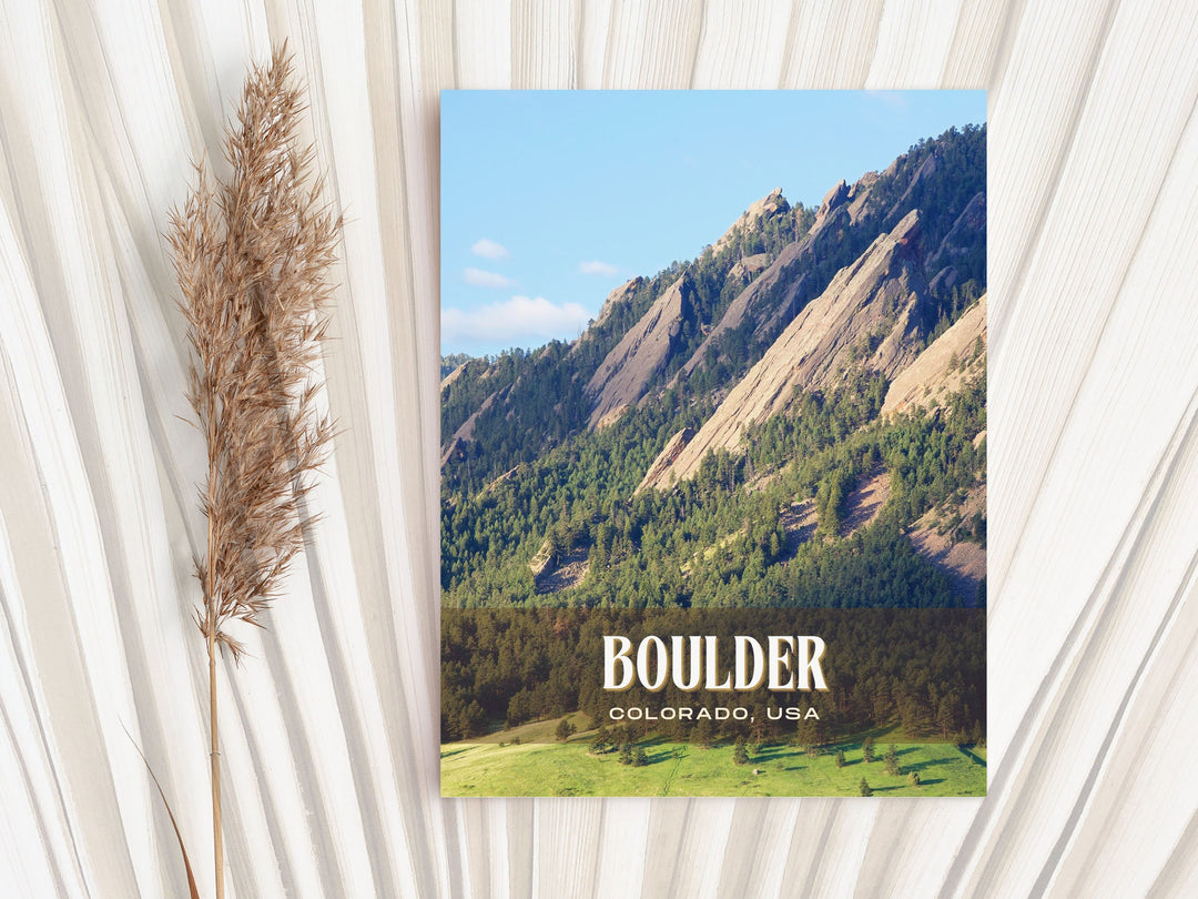 Boulder Retro Wall Art, Colorado, USA