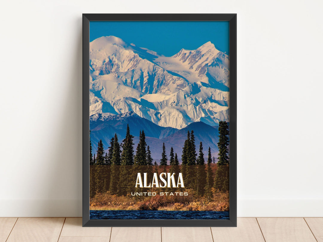 Alaska Retro Wall Art, United States