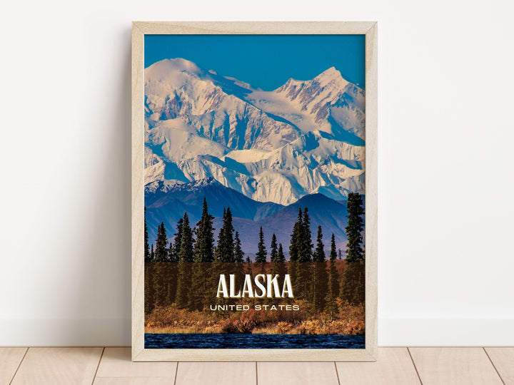 Alaska Retro Wall Art, United States
