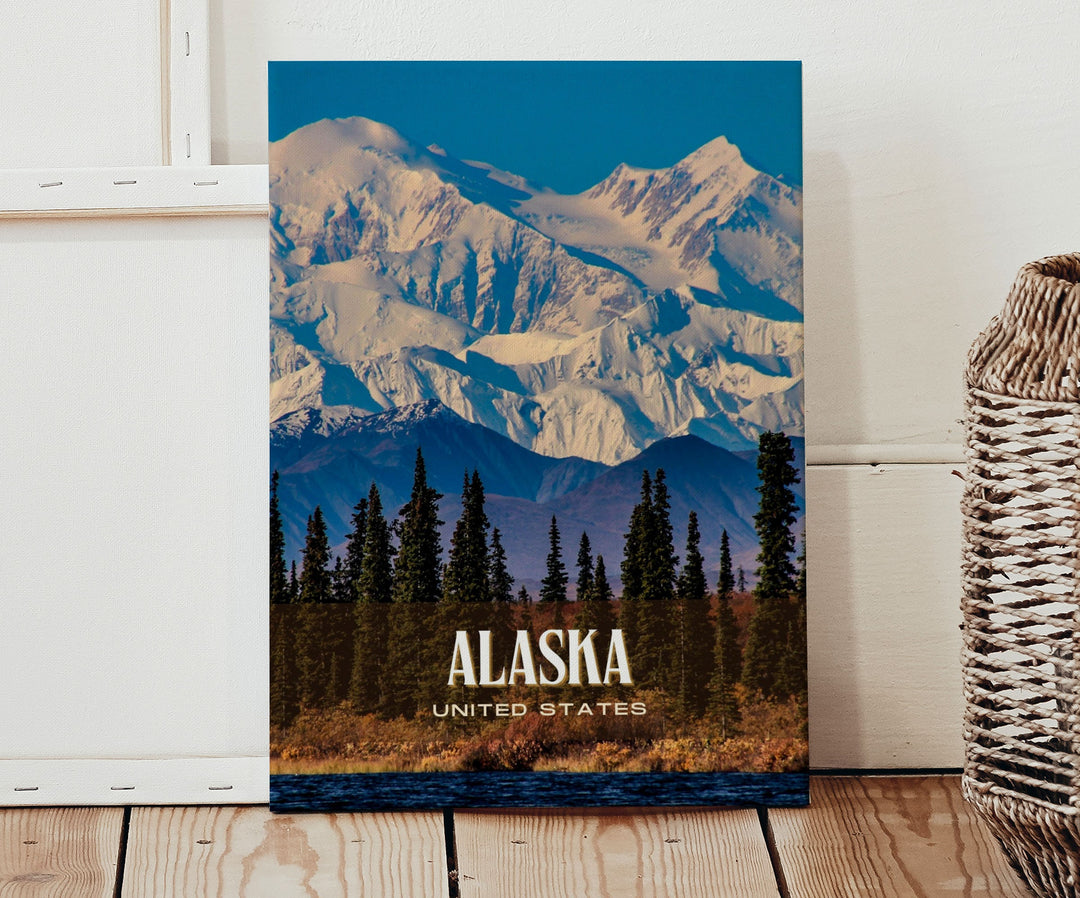 Alaska Retro Wall Art, United States