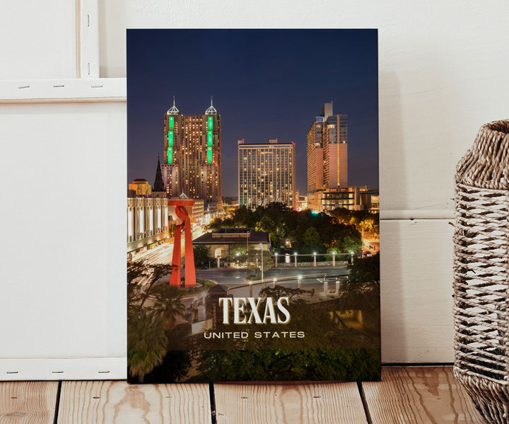 Texas Retro Wall Art, USA