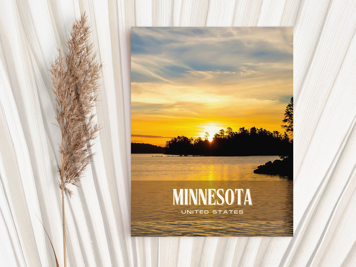 Minnesota Retro Wall Art, USA