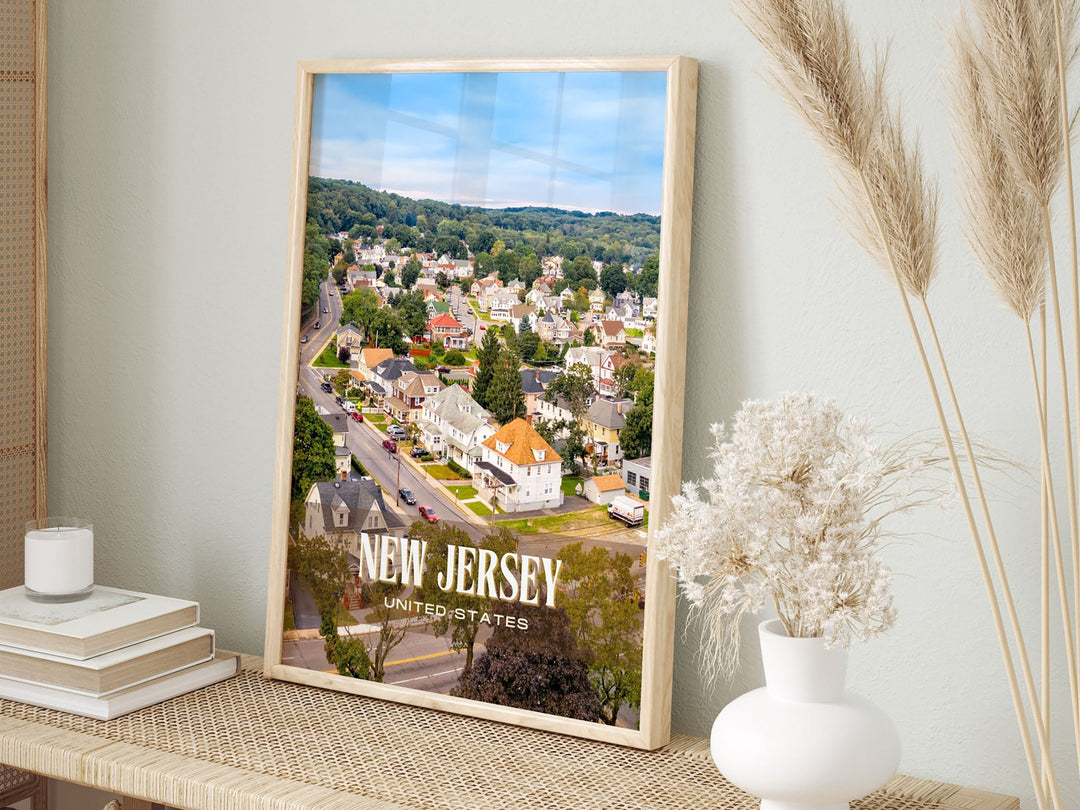 New Jersey Retro Wall Art, USA