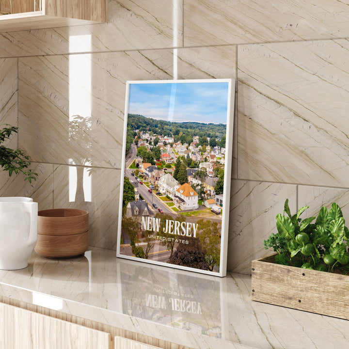 New Jersey Retro Wall Art, USA