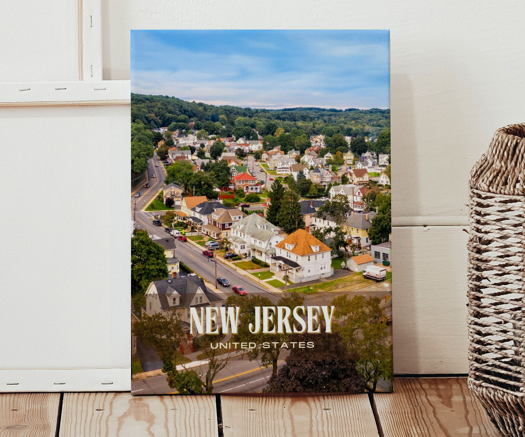 New Jersey Retro Wall Art, USA