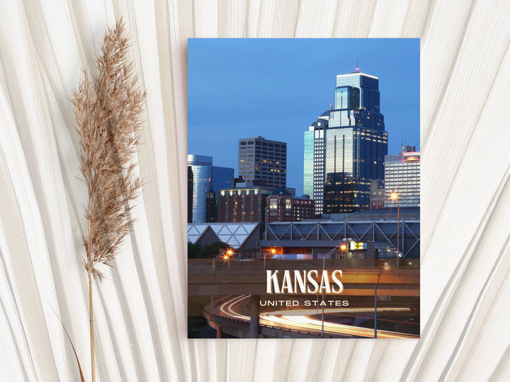 Kansas Retro Wall Art, United States