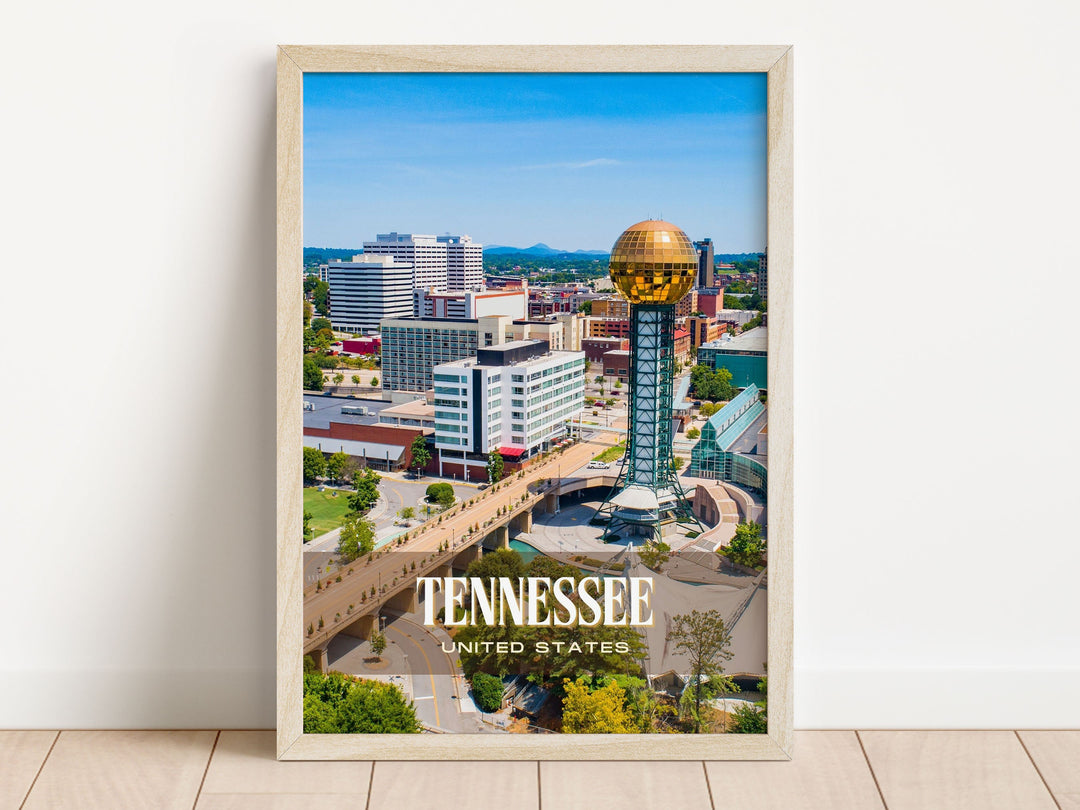 Tennessee Retro Wall Art, USA