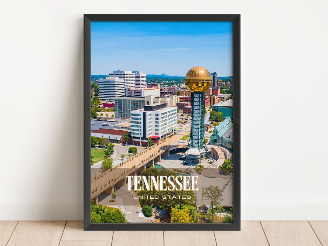 Tennessee Retro Wall Art, USA