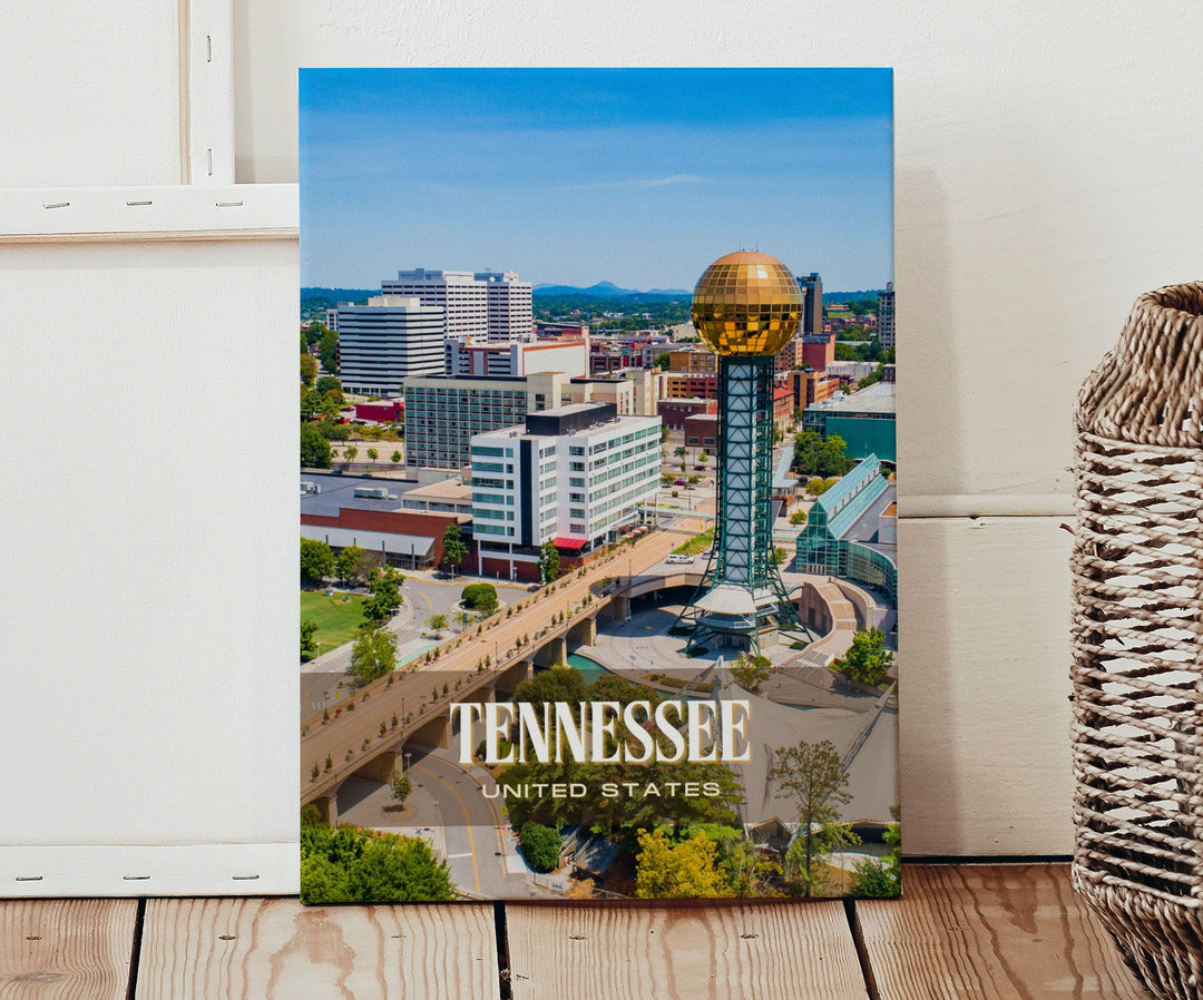 Tennessee Retro Wall Art, USA