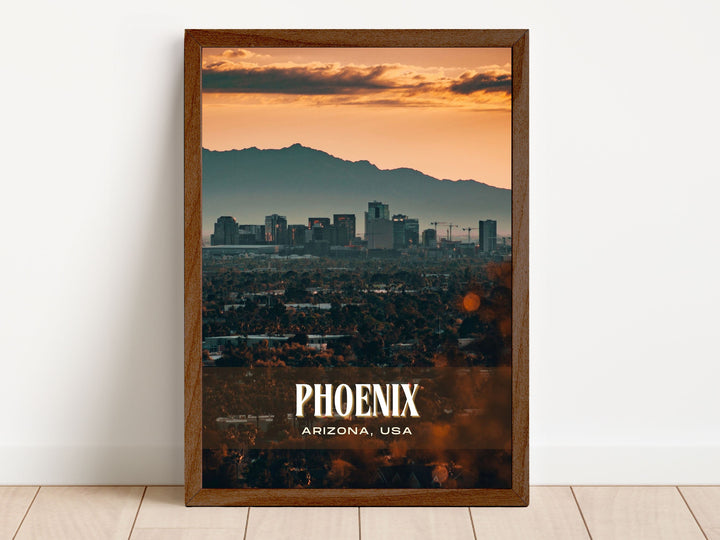 Phoenix Retro Wall Art, Arizona, USA