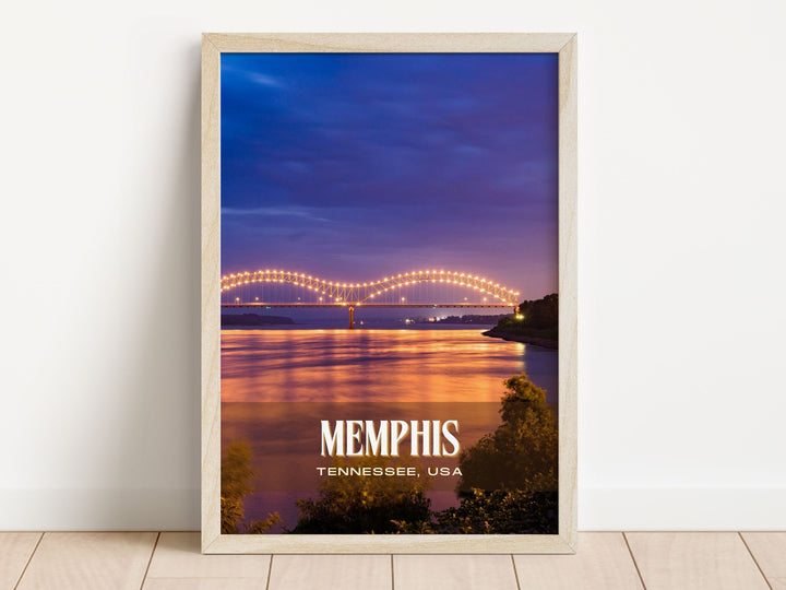 Memphis Retro Wall Art, Tennessee, USA