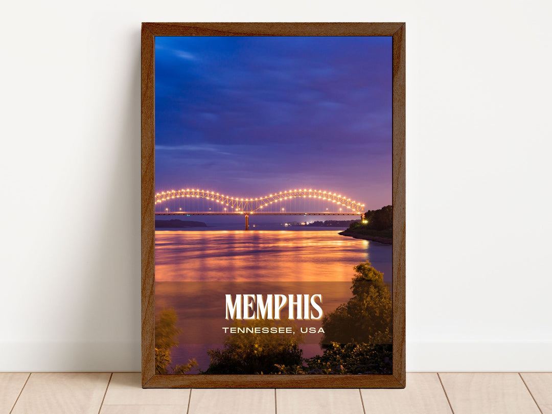 Memphis Retro Wall Art, Tennessee, USA